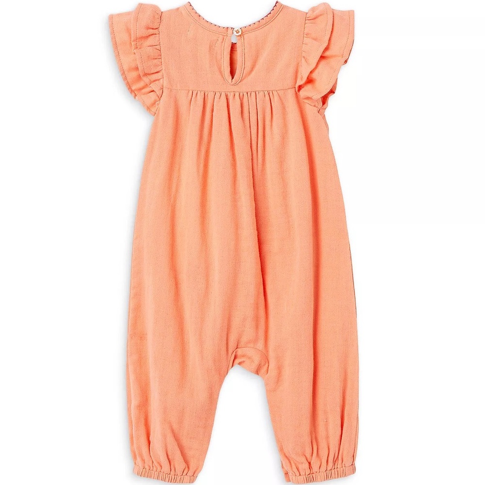 “SOLD”  “PEEK” BABY GIRLS EMBROIDERY & TASSELS COVERALL- 18-24 MONTHS - Picture 2 of 9